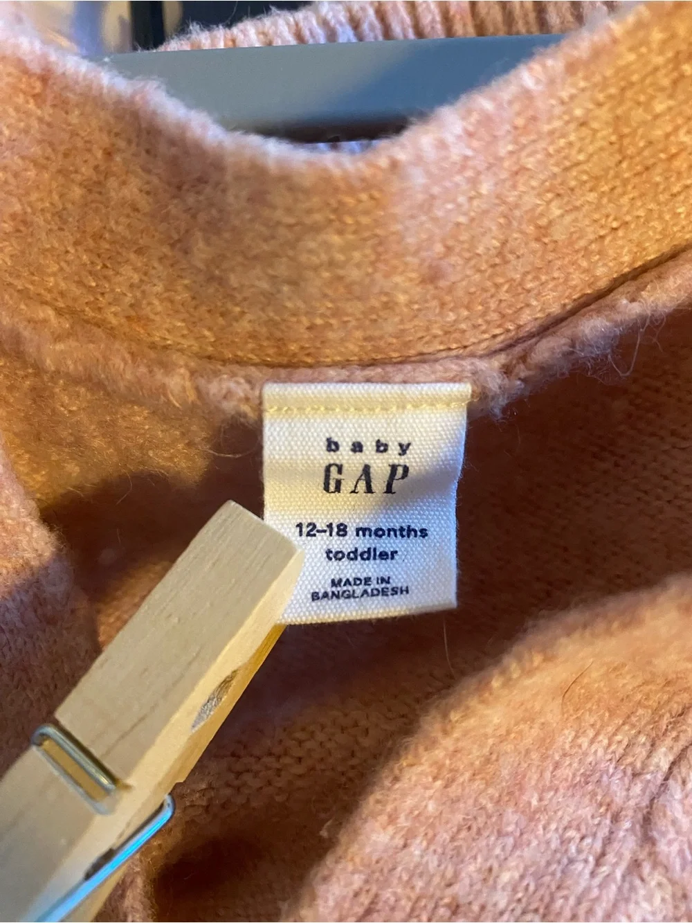 Baby Gap pink sweater